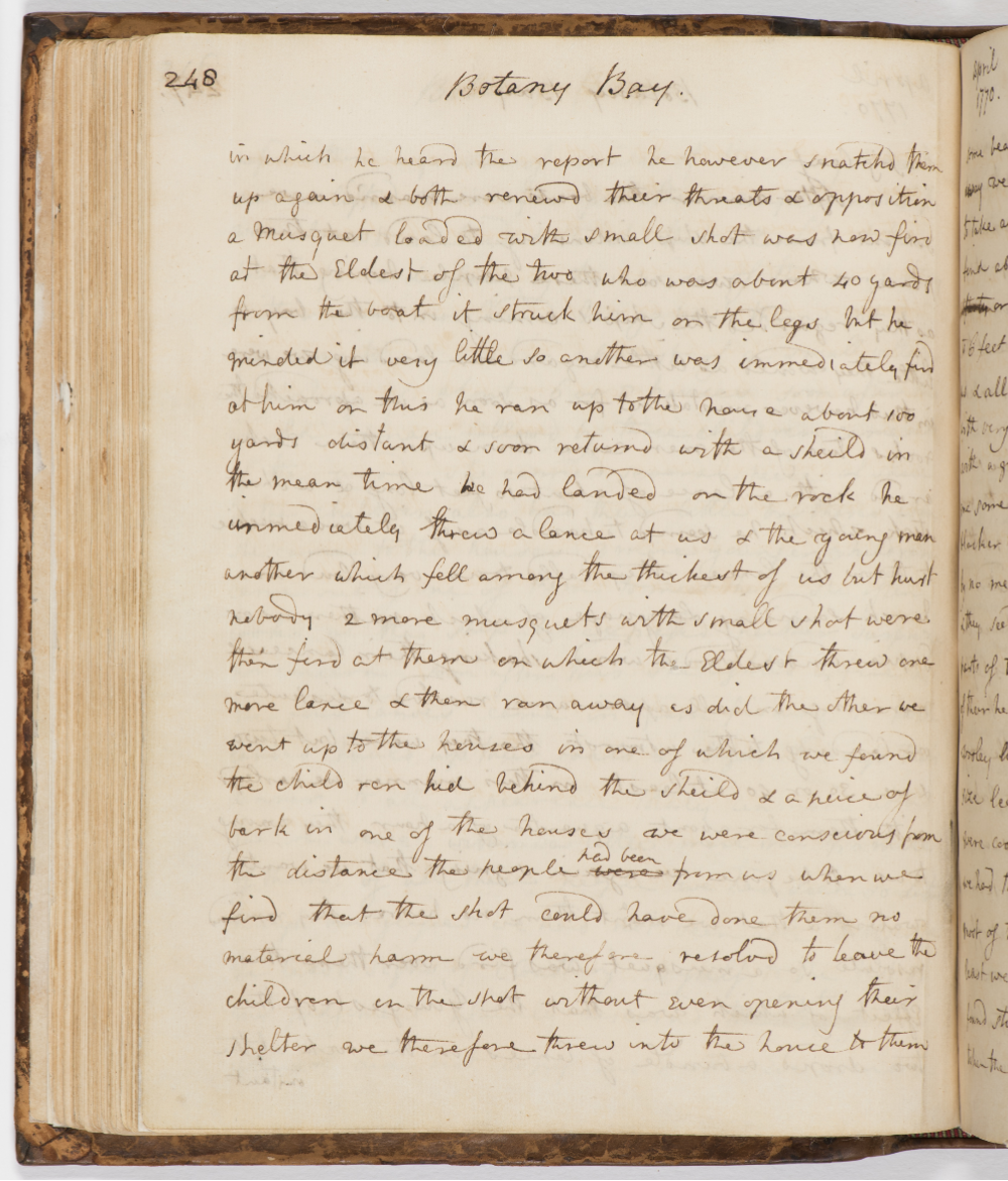 Image of Joseph Banks Diary Page 248 - April 28 1770